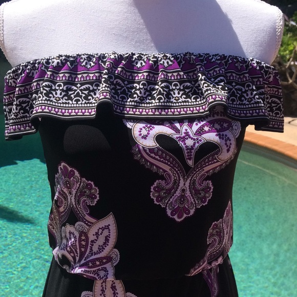 NWT WHBM strapless,maxi dress, size 6, stunning! - Picture 3 of 6